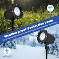 thumbnail image 4 of Lampe Projecteur Snowflake avec Télécommande, Lampe Projecteur de Noël Étanche IP65, Lampe de Projection Réglable pour Chute de Neige, Projecteur Intérieur Extérieur, 4 of 8
