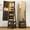 Brown, variant on Jewellery Cabinet Jewellery Organiser With 360° Swivel Body Full Length Mirror With Locking Cabinet 66‘’ Freestanding Jewellery Organiser, Dresser With Mirror - White