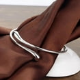 thumbnail image 5 of 925 Sterling Silver Cuff Bangle Bracelets Adjustable Jewelry Fashion Simple Open Bangles Cuff Jewelry for Women Mom Wife Mothers Day Valentine Gift, 5 of 5