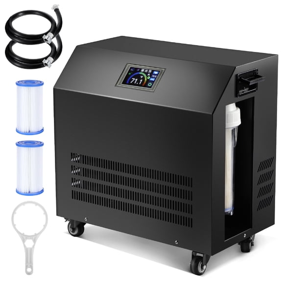 Ice Bath Water Chiller, 1.0HP Water Chiller Machine,WiFi Control Hydroponic Cooling System with LED Display