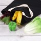thumbnail image 4 of Bolsas de Mano Reutilizables Unique Bargains 2 Paquetes Grandes Algodón Negro, 4 of 5