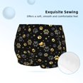 thumbnail image 2 of Pofeuu Gold Dog Paw Print Soft Cotton Girls Boyshort panties Toddler Underwear-X-Small, 2 of 5