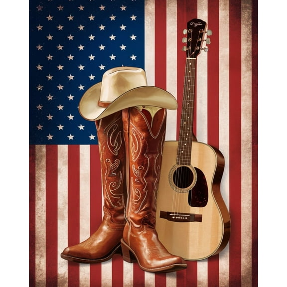 Paint by Number for Adults - Cowboy Feelings under the Stars and Stripes - Acrylic Easy Paint by Numbers for Adults Beginner DIY Painting by Numbers for Gift Home Wall Decor 16”W x 20”L-