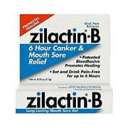 Zilactin B Long Lasting Mouth Sore Gel - 0.25 Oz(pack of 2)