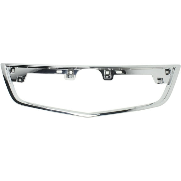 Grille Trim Compatible with 2012-2014 Acura TL Center Chrome CAPA Certified