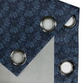thumbnail image 4 of Ambesonne Blue Grommet Curtain, Ocean Inspired Flowers, 50" x 96", Dark Blue Violet Blue, 4 of 6
