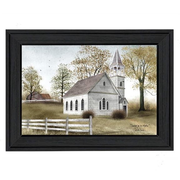 "Sunday Go To Meetin" By Billy Jacobs, Printed Wall Art, Black Frame
