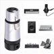 thumbnail image 5 of 4X Adaptador de Soldadura XLR Compacto Macho/Hembra para Micrófono, Conector de Soldadura XLR de 3 Pines en Ángulo Recto Ajustable de 90°, Extremos XLR de 3 Pines, 5 of 7