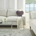 thumbnail image 4 of Heart Shaped Lavendar Shag Accent Pillow, 4 of 5