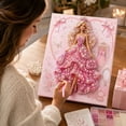 thumbnail image 7 of DIY Princess Pearl Diamond Painting Kit with Frame, 3D Shimmering Pearl Beads Art Craft for Adults, Elegant Ballerina Gemstone Dots Canvas for Home Wall Decor, Complete Drill Tools Included, 7 of 7