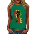 thumbnail image 2 of Going Out Tops for Women LEBONYARD Tops for Women Dressy Casual,Women's Casual Independence Day Sleeveless Round Neck Top Green XXXXXL, 2 of 4