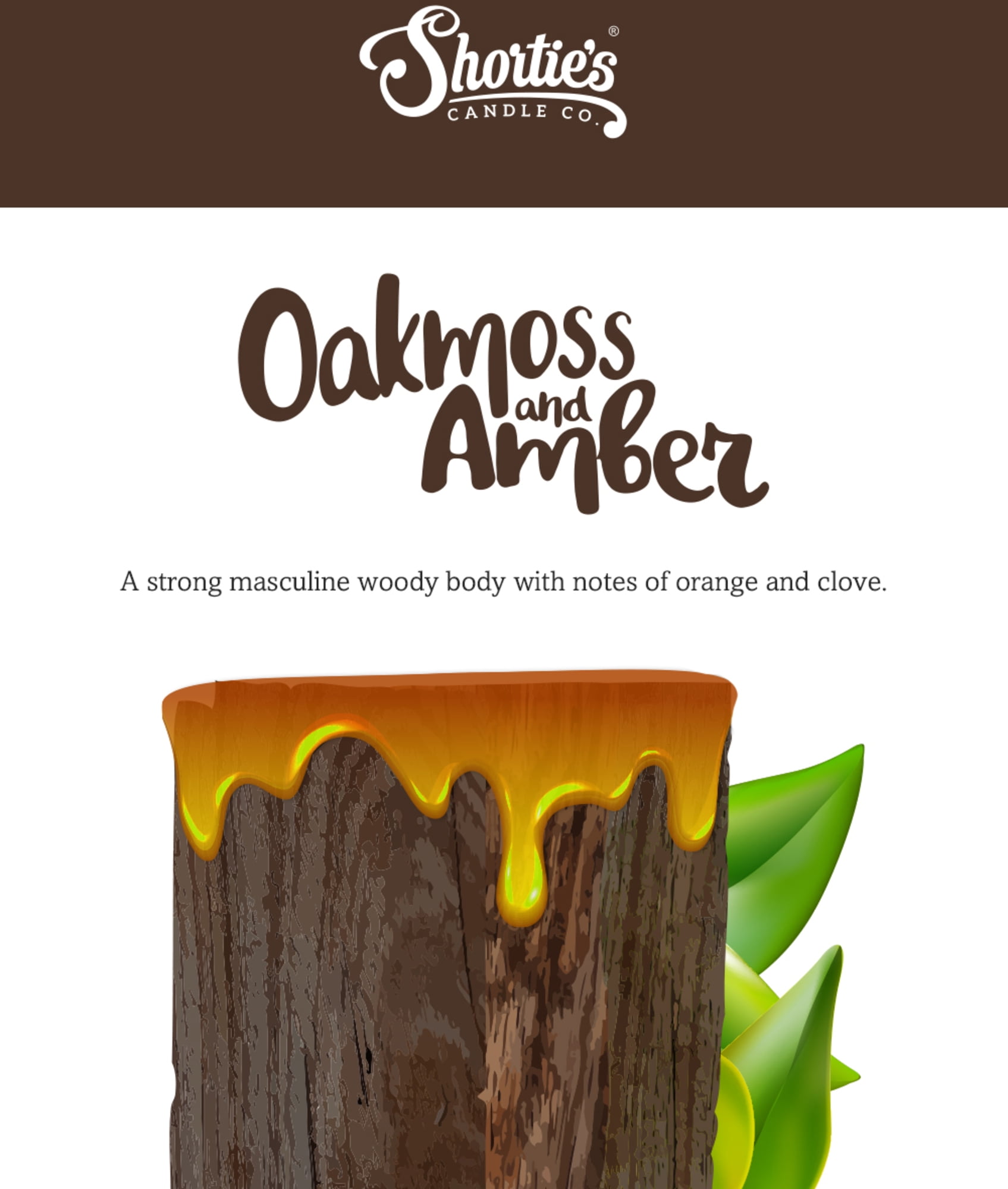 Candleflare Oakmoss & Amber Soy Wax Melts Clamshell - Handmade by  Candleflare