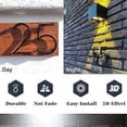 thumbnail image 3 of 5 Inch Floating House Number for Outside - Maximum Rust Protection Modern House Numbers, Zinc Alloy Shadow Number with Nail Kit Decor for Outdoor Gard, 3 of 5