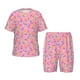 thumbnail image 1 of Balery Donut Conjunto de Pijama Infantil de Manga Corta con Estampado – Ropa de Dormir de Algodón Suave-3X-Large, 1 of 6