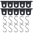 thumbnail image 2 of Cintres de Rv Extérieur S en Forme de Crochet Kit Tente de Camping Crochets de Rail 10pcs Cintres de Rv Extérieur Rv Crochets de Store S en Forme de Crochet Kit Camping-Car Tente Crochets de Rail de Camping-Car, 2 of 8