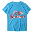 thumbnail image 6 of Ichuanyi New Fashion Women's Top Valentine's Day Short Sleeve Casual Love Heart Printed Loose T-shirt, 6 of 6