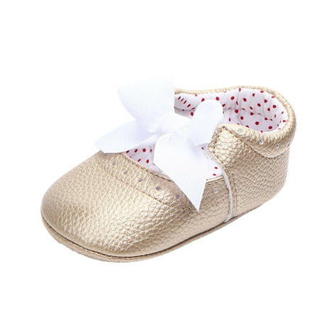 

Binmer Infant Newborn Princess Girls Cute Fashion Bowknot Crib Shoes Soft Sole Sneakers