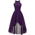 thumbnail image 3 of RYKJLWY Women Beach Sun Dress Women's Sexy Ladies Slim Sleeveles Casual Party Long Dress Spring Casual Dress Women Beach Bohe Sundresses(Purple,L), 3 of 6