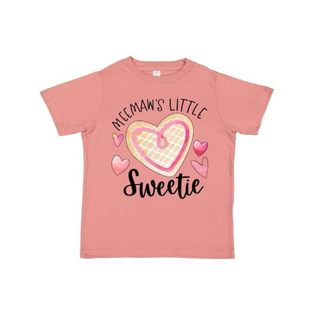 

Inktastic Meemaw s Little Sweetie with Heart Cookie Gift Toddler Boy or Toddler Girl T-Shirt