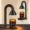 thumbnail image 2 of Seenlast Candle Warmer Lamp With Timer And Dimmer Solid Metal Lamp Warmer For Home Decor Farmhouse Adjustable Warmer Lamp Black, 2 of 8