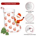 thumbnail image 5 of Balery Orange Fox Pattern Christmas Stockings with Initials, 18" Large Knit Christmas Stocking,Xmas Stocking for Kids, Holiday and Family Stocking, 5 of 7