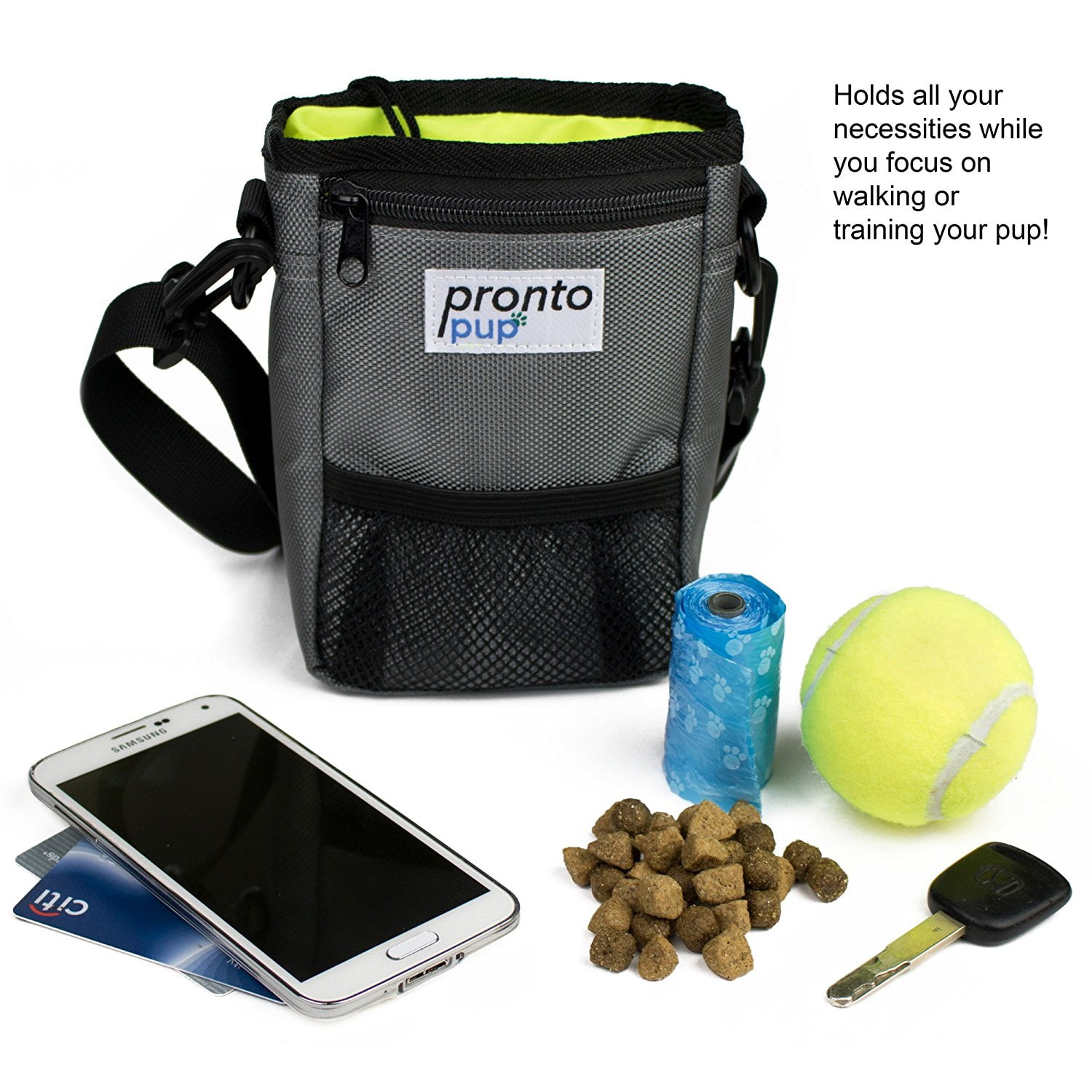 ProntoPup Dog Treat Bag Pouch for Dog Training and Walking Holds Dog