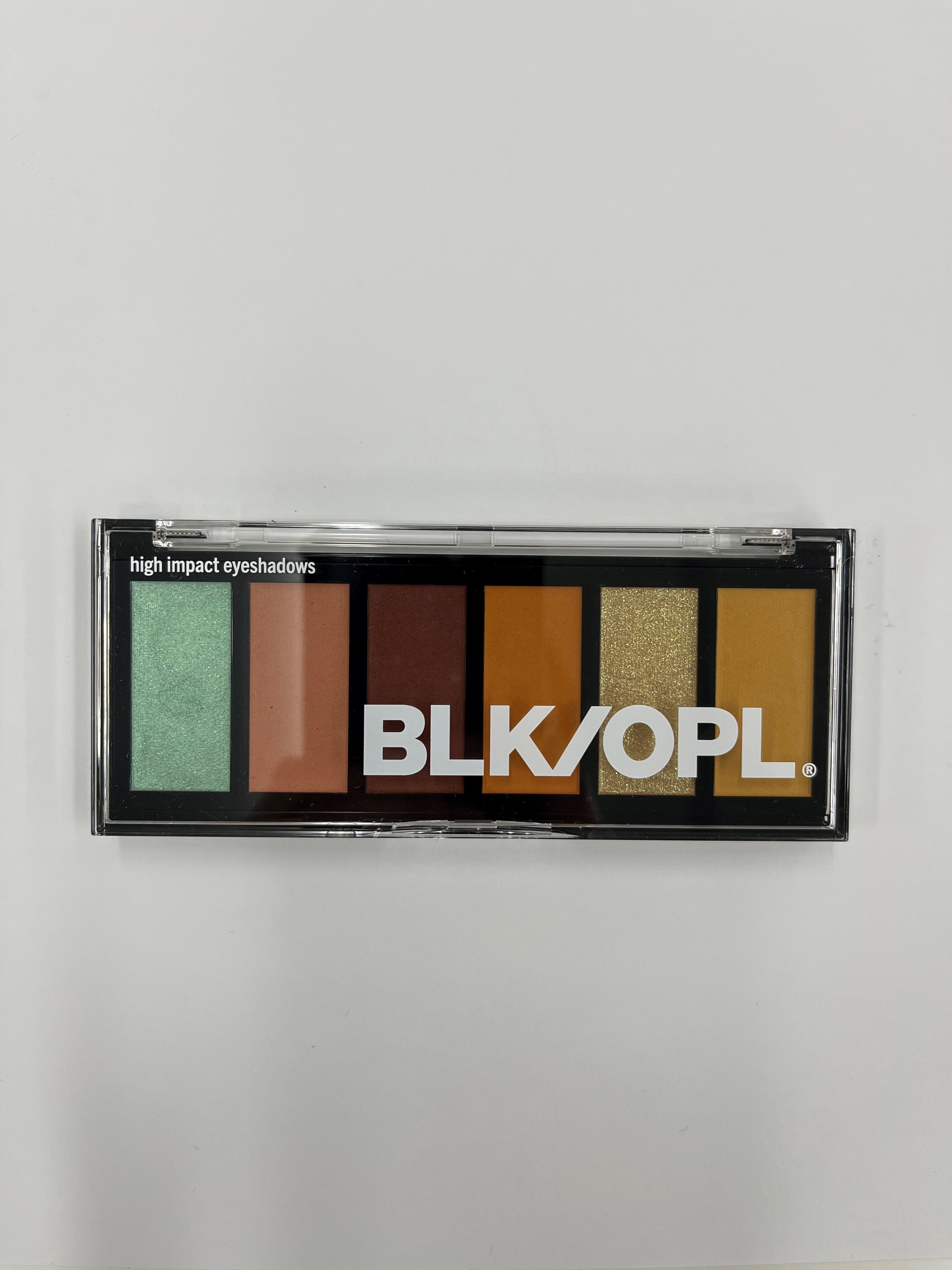 BLK/OPL 6 Well Eye Shadow Palette, Happy Hour, 0.18 oz, Highly Pigmented, Talc Free