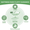thumbnail image 3 of BDEUS King size Mattress Topper for Back Pain,Bamboo Mattress Pad Cover,Mattress Pad,8-21" Deep Elastic Pocket, Plush Soft Down, 3 of 13