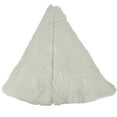 thumbnail image 3 of SARO 664.W56R 56 in. Round Noel Blanc Faux Fur Design White Holiday Christmas Tree Skirt - White, 3 of 4