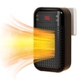 thumbnail image 1 of MUSICOZY Upgrade Smart Wall Space Heater 500W/800W Portable Electric Small Heater With Adjustable Thermostat and Timer, Overheat Protection,Safe Heater for Office Dorm Dog Room (Black-500W), 1 of 6
