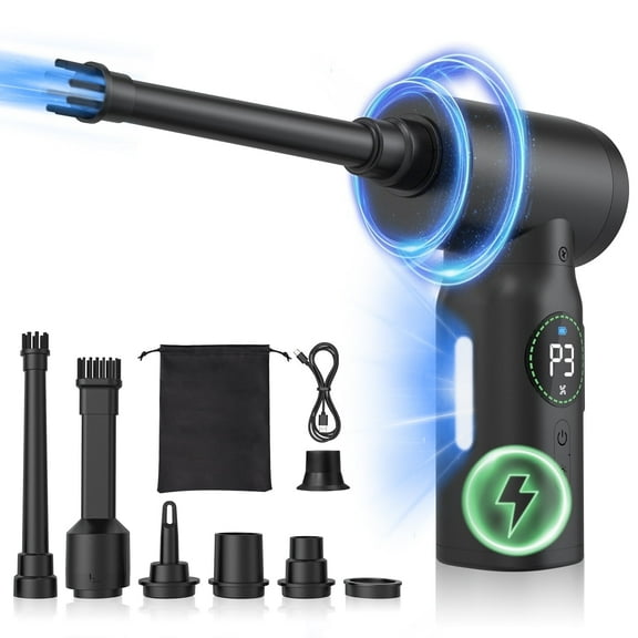Nexpow Plumero de Aire - Plumero de Aire Comprimido de 100.000 RPM para Oficina y Hogar, Usb, 8,22 x 5,78 x 2,51 Pulgadas