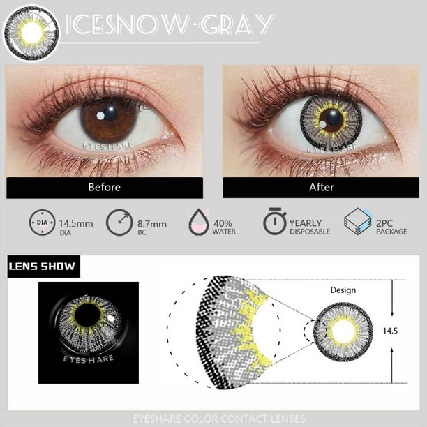 D'ORELLA-lentillas de colores para ojos, lentes de contacto coloridas para Cosplay de Anime, maquillaje de belleza para Halloween, 1 par