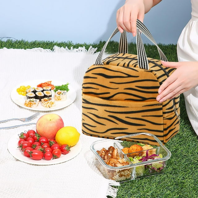 Lonchera, Bento Boxes Bolsa térmica estampada Bolsa de almuerzo portátil Bolsa de viaje Picnic Lonchera Bolsa de almuerzo para el trabajo Escuela Bolsa Bento Bolsa Aislamiento térmico