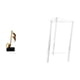 thumbnail image 1 of Figura de escritorio,Escultura de notas musicales para escritorio,oficina o decoración del hogar,Mesita de noche,Mesa auxiliar de acrílico transparente,mesa auxiliar transparente de 2, 1 of 8