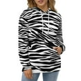 thumbnail image 4 of Leopard Print Animals Men's Women Vintage 3D Hooded Sweatshirt - All-Season Loose Fit Streetwear, 4 of 6