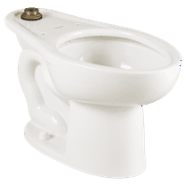 American Standard Madera 1.1-1.6 GPF Universal Flushometer Elongated Toilet Bowl Only with EverClean in White