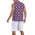 thumbnail image 2 of Naloa Skull Flower Basketball Jersey Reversible Men's Mesh Athletic Sports Shirts Training Practice S-4XLX-Large, 2 of 6