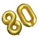 thumbnail image 2 of Globos dorados de 40 pulgadas con número 80 para fiestas, festivales, cumpleaños, aniversarios, globos jumbo de aluminio, suministros para fiestas, accesorios para fotos., 2 of 4