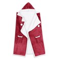 thumbnail image 1 of Safdie & Co. Couverture Hoodzy Flannelle Solide Rouge, 1 of 2