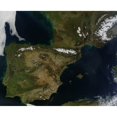 thumbnail image 2 of Satellite view of Spain  Portugal  Andorra  and southern France Poster Print, 2 of 2