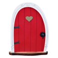 thumbnail image 2 of Fairy Garden Door Accessories for Trees Miniature Fairy Doors Wall Wooden Door Ornaments Art Sculpture Decoration DIY Fairies Door Indoor/Outdoor Mystical Door for Tree Trunk, 2 of 3
