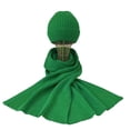 thumbnail image 1 of 2 Pcs/Set Écharpe Chapeau Adultes Confortable Extensible Coupe-Vent Thermique Doux Résistant au Froid Couleur Unie Automne Hiver Hommes Femmes Kit de Bonnet Tricoté Long pour Extérieur, 1 of 10