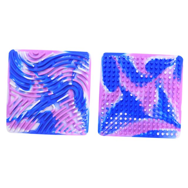 Lipstore Silicone Sensory Activity Board, Fine Motor Skill Learning Toys, Kids Fidget Toy Violet