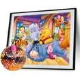 thumbnail image 4 of (L3450) Resina La Serie Dibujos Animados Winnie The Con Diamantes Completos 40*30CM, 4 of 9