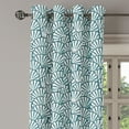 thumbnail image 3 of Ambesonne Coast Grommet Curtain, Summer Pop Art Seashell Print, 50"x120", White Reseda Green, 3 of 5