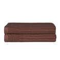 thumbnail image 3 of BNM Cotton Ribbed Checkered Bath Towels (Set of 2), Java, 3 of 9