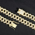 thumbnail image 5 of 13MM Hip Hop Shiny Cuban Link Chain Bracelets Women Men Silver Color Rhinestone Iced Out Cuban Chain Bracelets Punk Jewelry Gift GC, 5 of 6