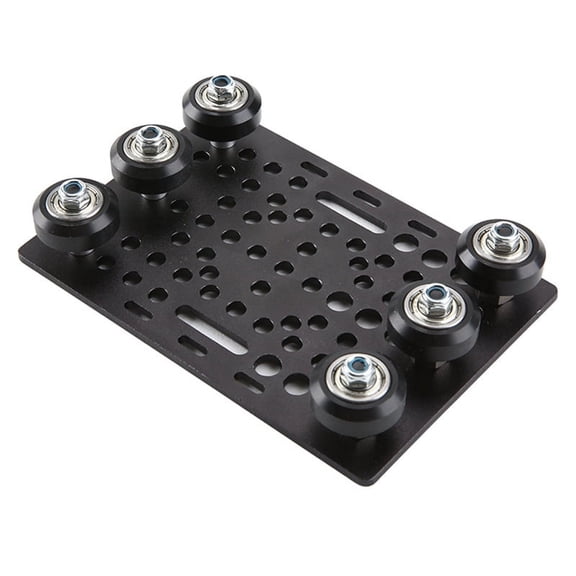 V-Slot Gantry Plate Set 20-80mm Gantry Plate with 6 Wheels for 3D Printer Part CNC Machine Parts