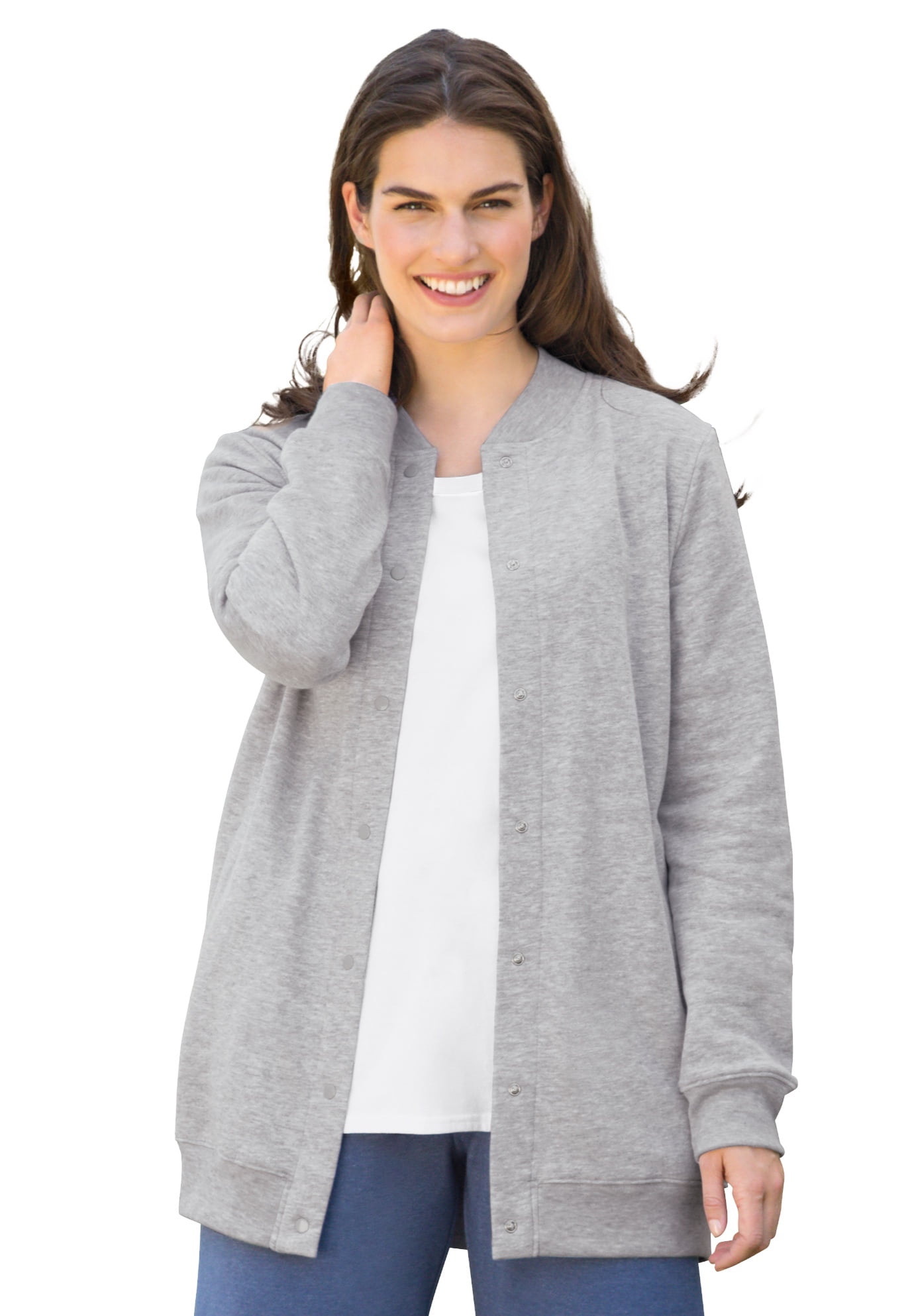 womens fleece baseball jacket