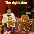 thumbnail image 5 of Cartoon Gingerbread Man Plush Doll Pillow Christmas Gingerbread Plush Toy Christmas Birthday Gifts Decor, 5 of 6